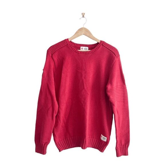 Hudson's Bay Co Men's 2010 Olympic Sweater Knit Red Long Sleeve Large - Picture 1 of 7